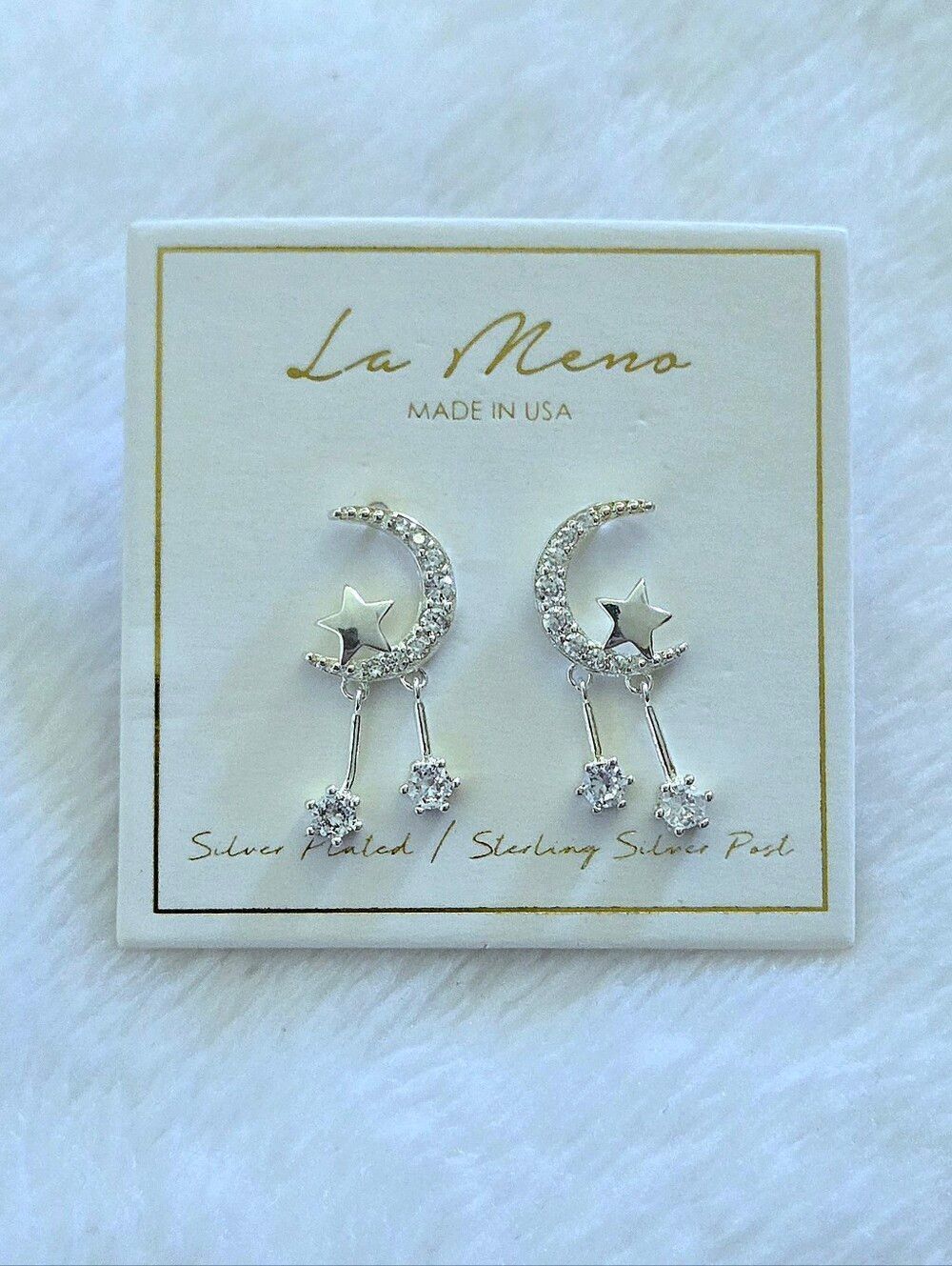 La Meno Silver🤍 "Starling"🌠 Earrings - Picture 9 of 13
